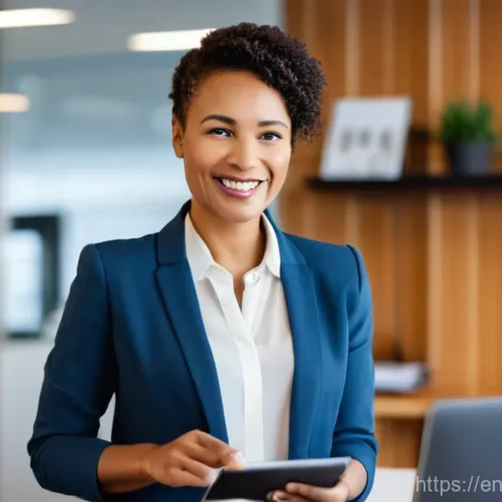 T자형 전문성 개발을 위한 피드백 요청 방법 - **Prompt 1: Embracing Feedback as a Gift**
"A diverse female professional, aged 30-35, is seated...